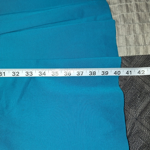 Peter Nygard Turquoise Belted Fit & Flare Dress Size 12 See Description - Picture 14 of 16